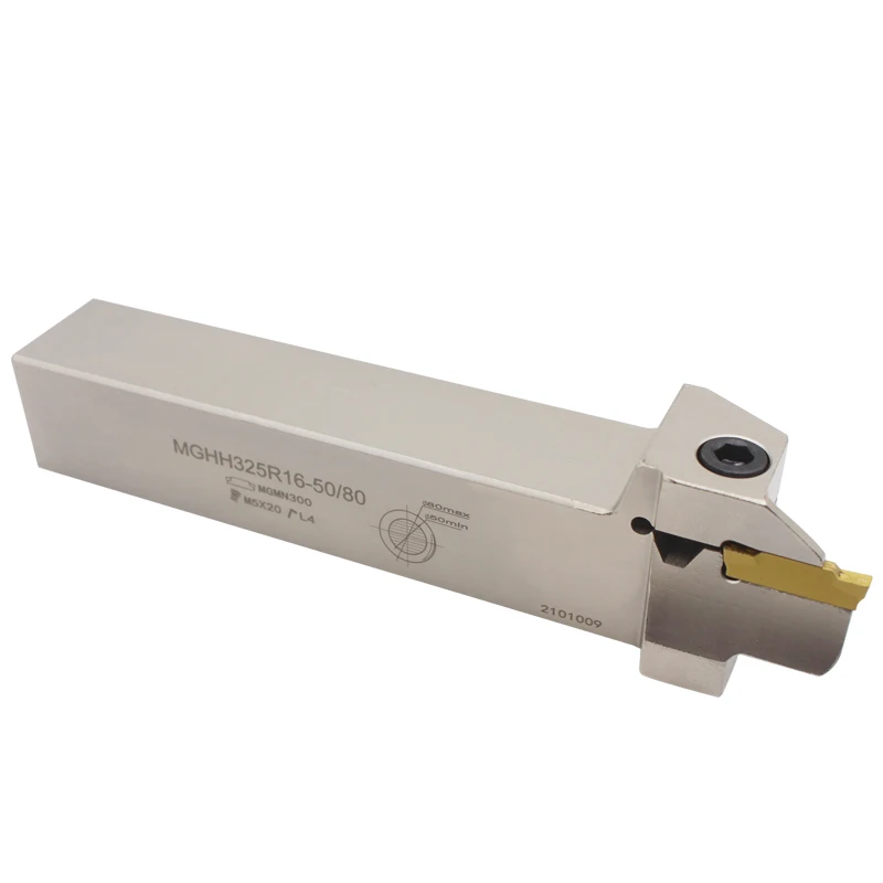 MGHH216 MGHH Grooving External Turning Tool Holder White Lathe Tool Cutting Use MGMN200 Carbide Inserts Mechanical Cutting