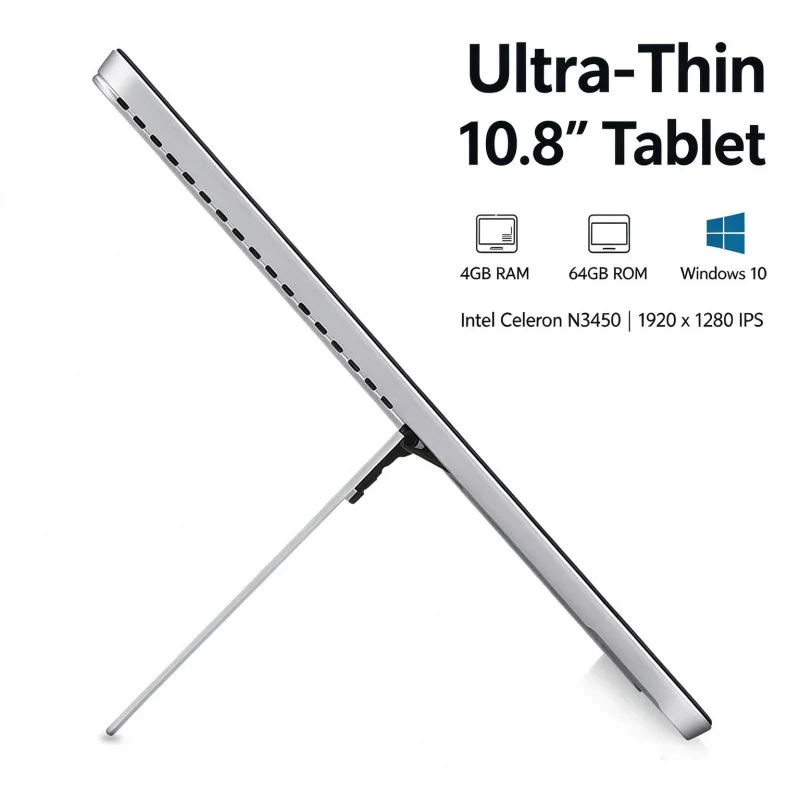 10.8 INCH 4GB RAM 64GB ROM WINDOWS 10 Tablet PC Intel Celeron N3450 CPU Core 1.1GHz Quad Core 1920 X 1280 IPS Screen WIFI