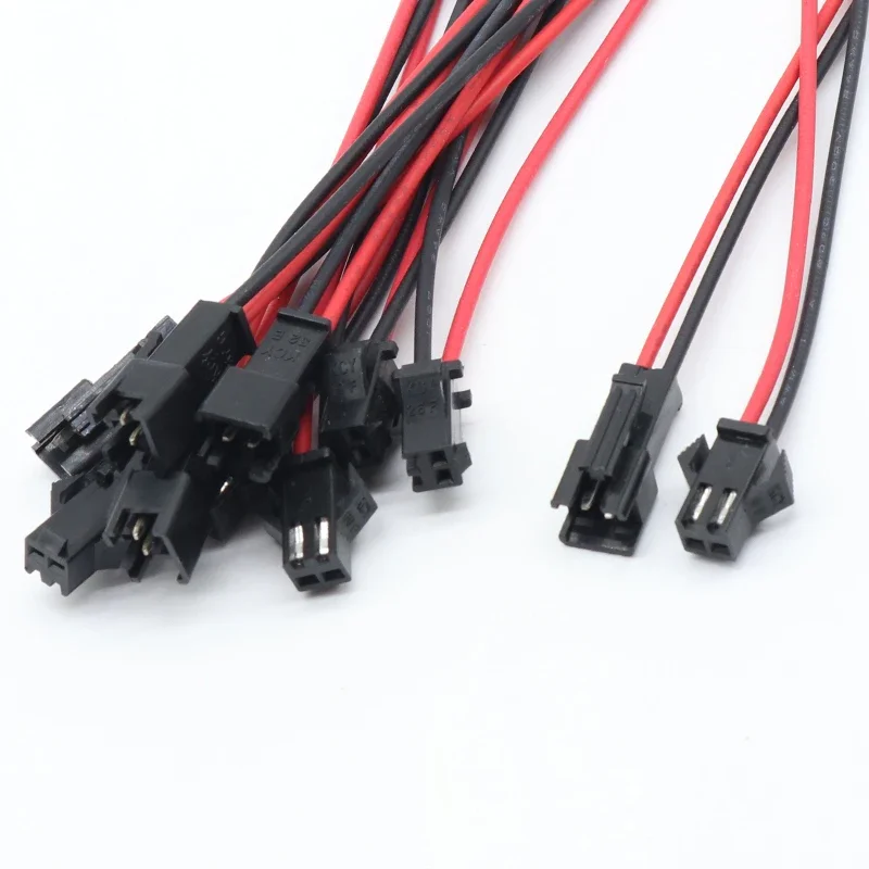 10 Pairs 15CM JST SM 2 Pins Plug Male and Female Wire Connector Wire Connector Cable Pigtail Plug For LED Strip Light Tape Lamp