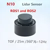 N10 Indoor outdoor waterproof 25m Lidar sensor 360° TOF anti-glare laser radar support ROS2 technical support and documentation 1