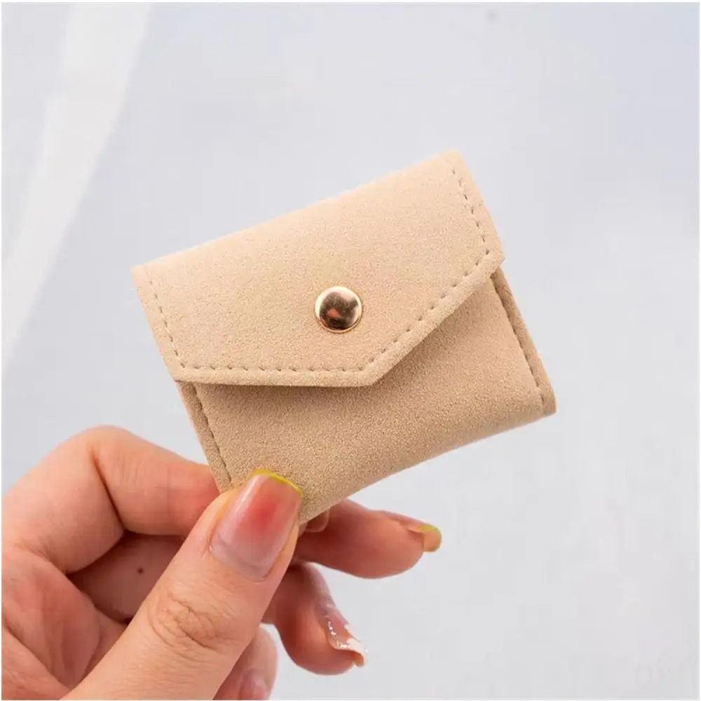 Solid Color Velvet Jewelry Display Bag Portable Container Necklace Ring Bag Jewelry Display Jewelry Case Earring Organizer