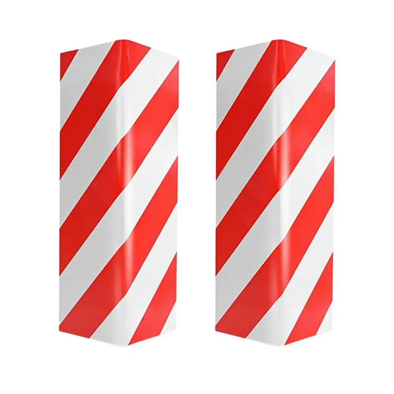 

Вспомогательное средство для гаража, защита для дверей автомобиля с клеем, красная и белая стая лента, увеличивает дневную видимость, вспомогательное средство для парковки гаража