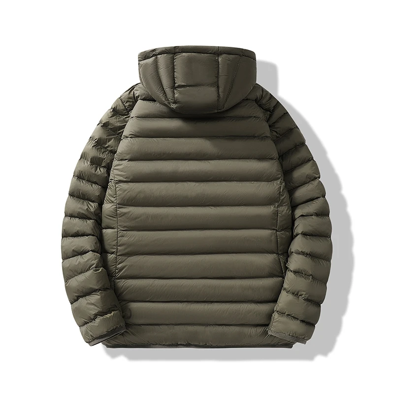 New Winter Puffer Jacket Men's Casual Thick Windproof Detachable Hooded Parka Women's Snow Warm Down Cotton Padded Coat