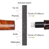 50Pcs Tobacco Smoking Pipe Filters 6mm Activated Carbon Tube Paper Filter Double Ceramics Sided Smoking Active Charcoal Tools 4