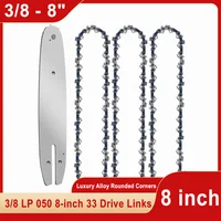 Enhanced Cutting Efficiency 8 Inch Chainsaw Chain with 33 DL 3/8" Low Pitch 0.050" Thick Guide Tooth Electric Saws Charging Saw 1