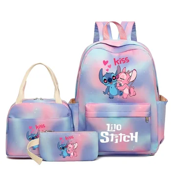 3Pcs Storage Bag Set - Includes lunch bag and Pencil Case , Large Capacity, Hand Washable - Ideal Back to School Gift 1