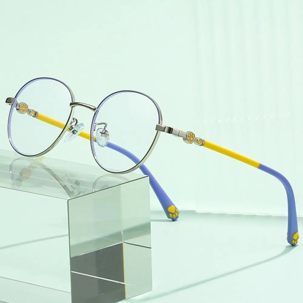 Blue Light Blocking Glasses for Kids Cute Cat Paw Pattern Optical Eyewear Children Boys Girls Anti Blue Rays Computer Goggles anti blue light glasses