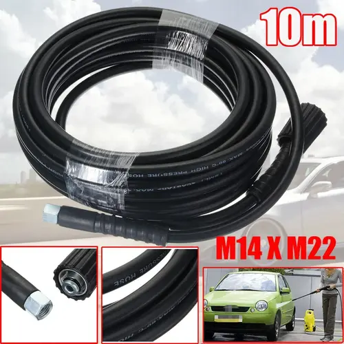Drision 고압 와셔 호스 파이프, M22 암-M14 커플링 2