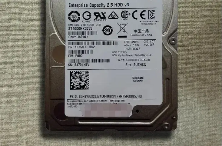 

Для жесткого диска ST1000NX0333 1T 2,5 дюйма 7,2 K 12 Гб