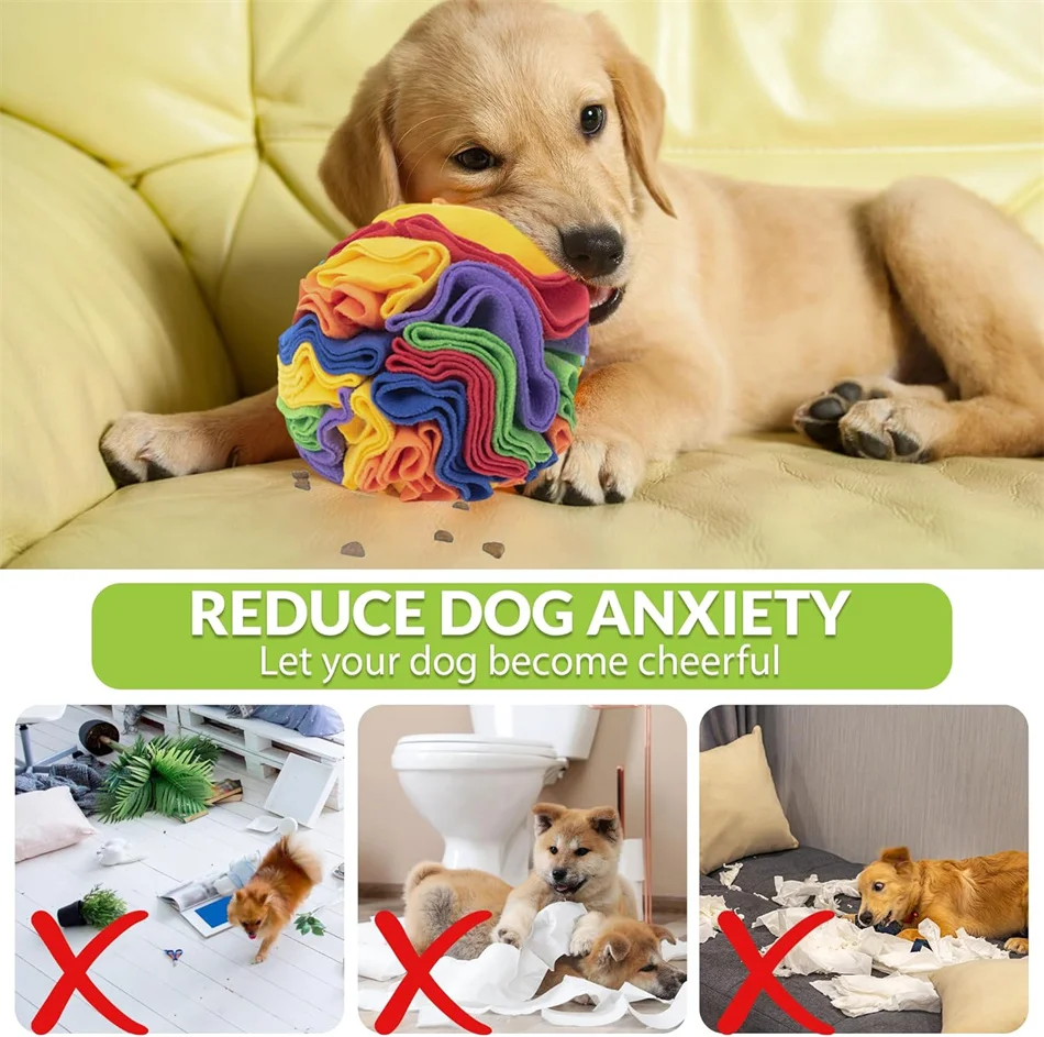Description Picture 4 of itemSnuffle Ball for Small Dogs, Interactive Dog Toys to Keep Them Busy, Mental Stimulation Nose Work Treat Game for Dogs
