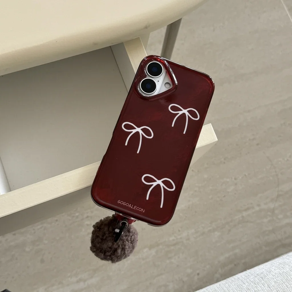 البساطة لامعة الأحمر Bowknot شعري جرس صغير للصدمات...