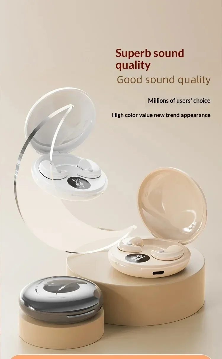 Ultra Sleep Wireless Bluetooth Earbuds For Side Sleepers Comfort_voghion.com