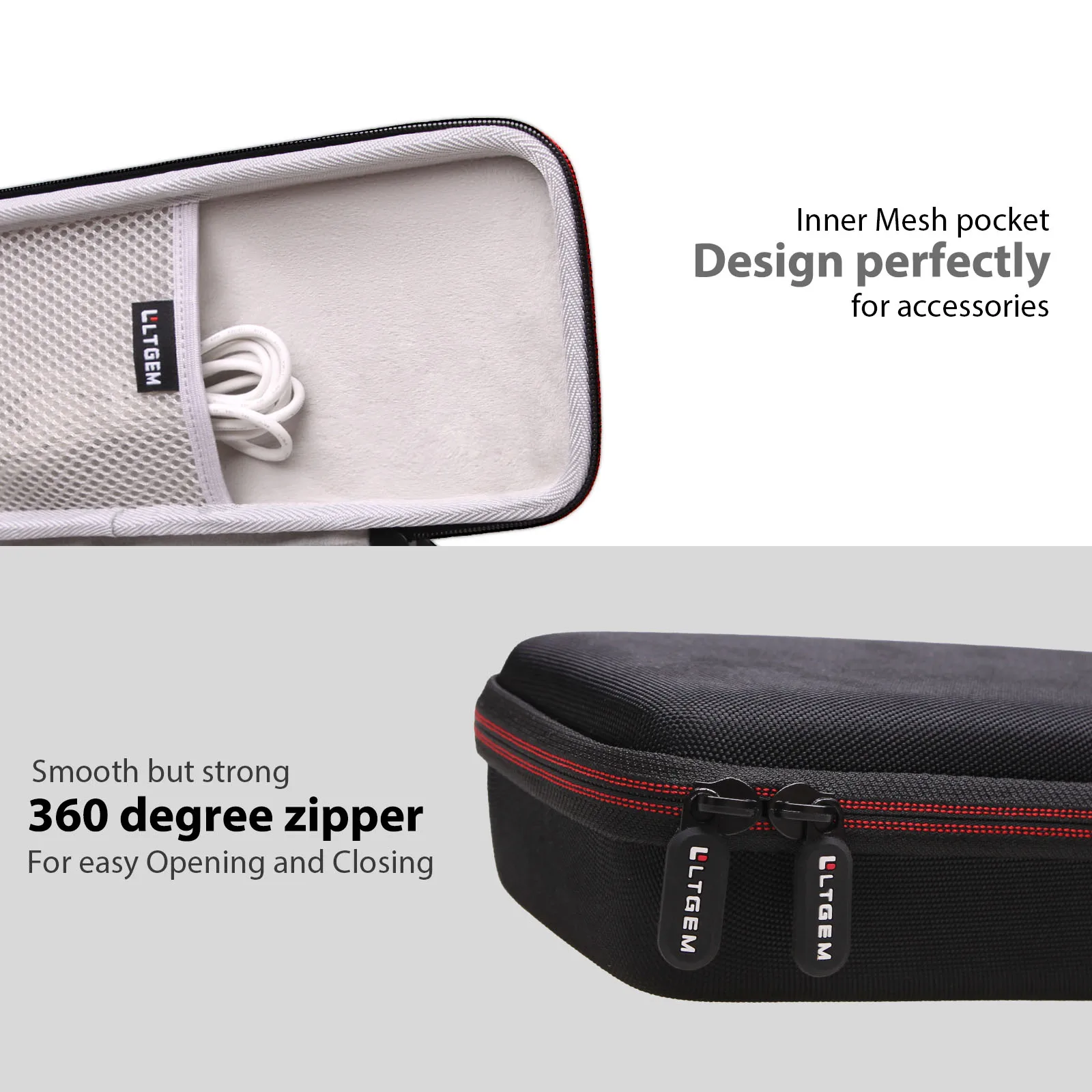 LTGEM EVA Hard Case for Canon Image FORMULA R10 Portable Document Scanner - Protective Carrying Storage Bag 3