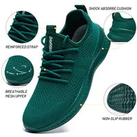 Fujeak Ultralight Breathable Mesh Sneakers for Men Non-slip Casual Running Shoes Fashion Classic Solid Colour Shoes Plus Size 46 1