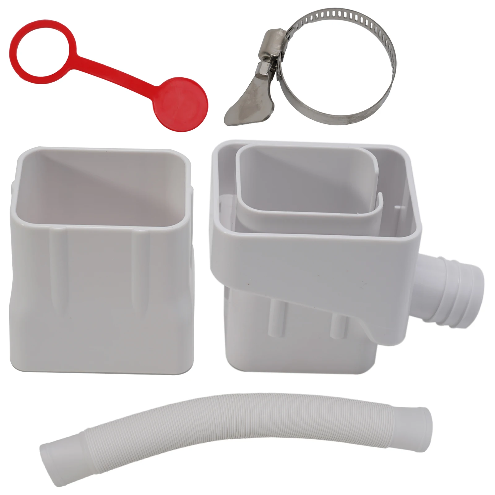 

New Practical Rainwater Collection Connector System Reuseable With Silicone Plug 2x3 Inch Adapter Rain Water Colander