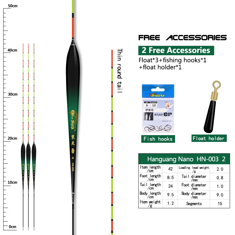 3PCS Angeln Schwimmt + 1 Tasche Haken + 1 Boje Sitz Empfindliche Stabile Nano Boje Langlebige Vertikale Bobber see Fluss Angeln Zubehör – Detail 17