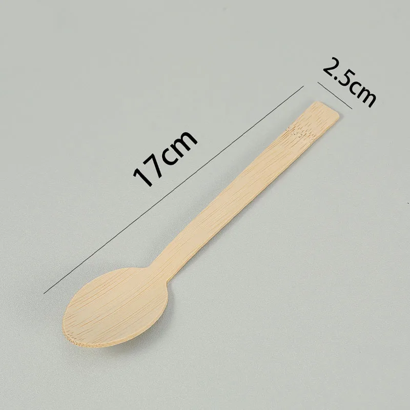 Premium Eco-Friendly Bamboo Cutlery Set - Smooth, High-End Disposable Utensils for Parties, Camping, and Weddings