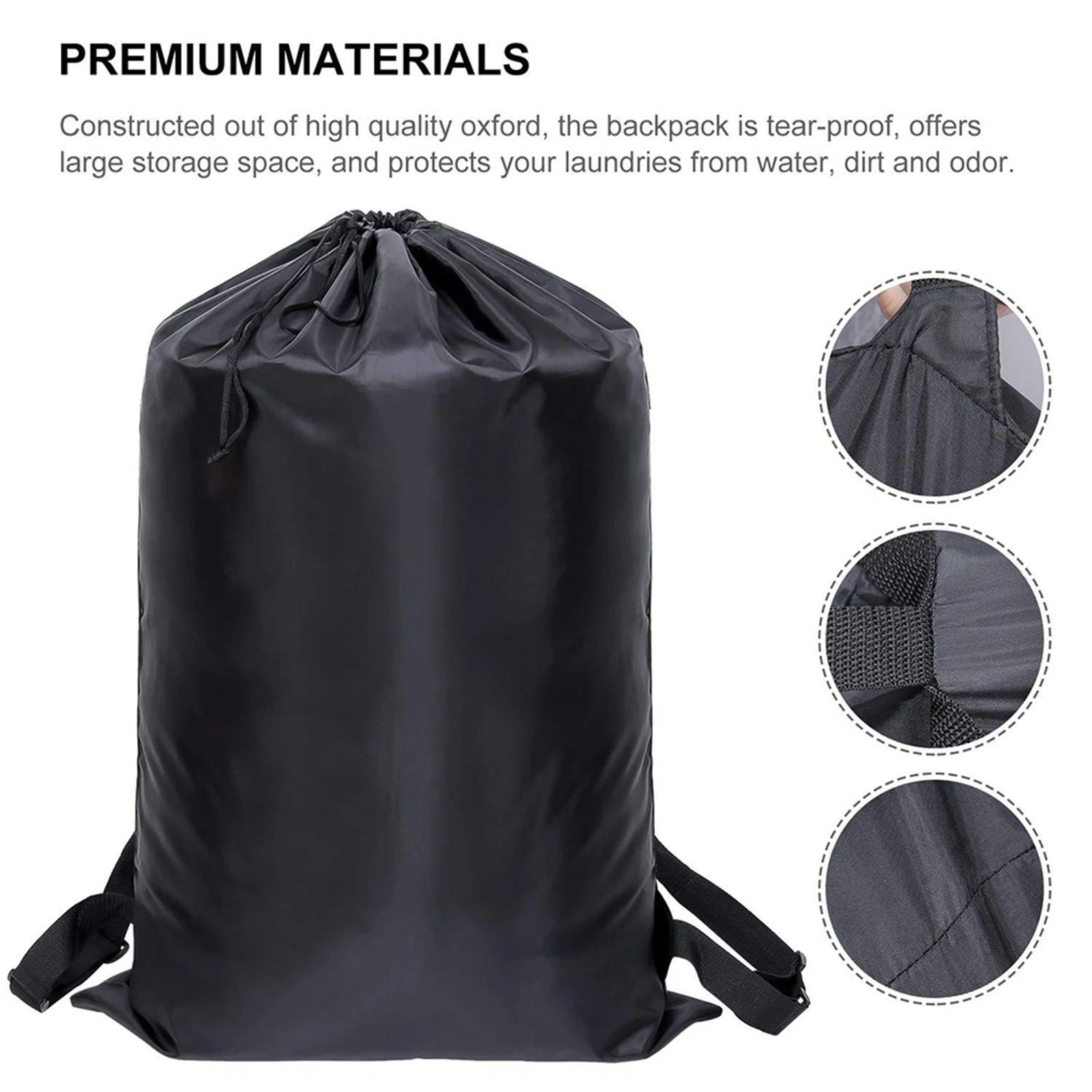 Waterproof Laundry Bag Travel Adjustable Strap and Buckle Compression Bag University Dorm Storage Portable Bathroom Organizer 3