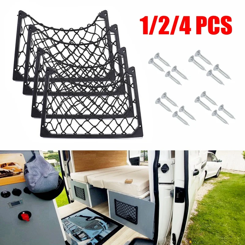 Car Storage Net Elastic String Net Cargo Mesh Nets Car Caravan RV Bus