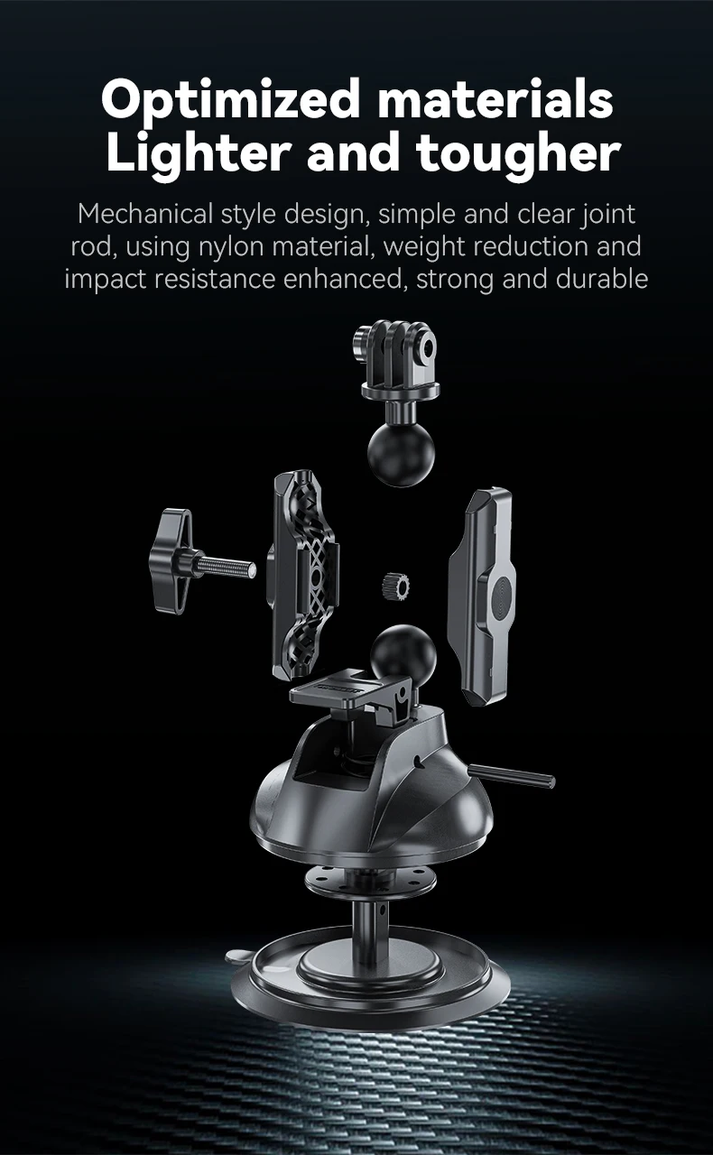 Action Camera Holder Suction Cup For DJI OSMO Action Insta360 Smart Phone Holde