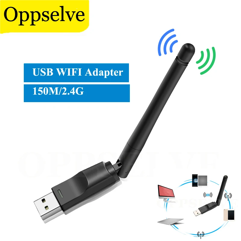 

2,4G USB Ethernet Wi-Fi приемник Ethernet 150M ПК Wi-Fi стандартная сетевая карта 802,11 b/g/n адаптер локальной сети со стандартом памяти