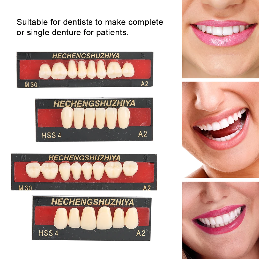 Dental Material Synthetic Resin False Teeth Filling Denture Tooth Care Tool False Teeth Resin False Teeth Temporary Tooth Repair