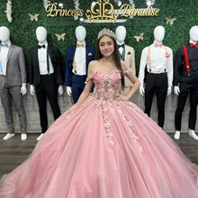 Vestido de quinceañera palo rosa-Compra productos a bajo precio en  AliExpress