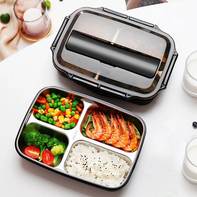 Stainless Steel Food Containers Lids  Stainless Steel Lunch Box Containers  - Food - Aliexpress