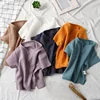 0-8Yrs 100%Cotton Children's T-shirt for Boy and Girls Muslin Tops Shirts 2025 V Neck Short Sleeve Boys Tees Kids Girls Clothes 3