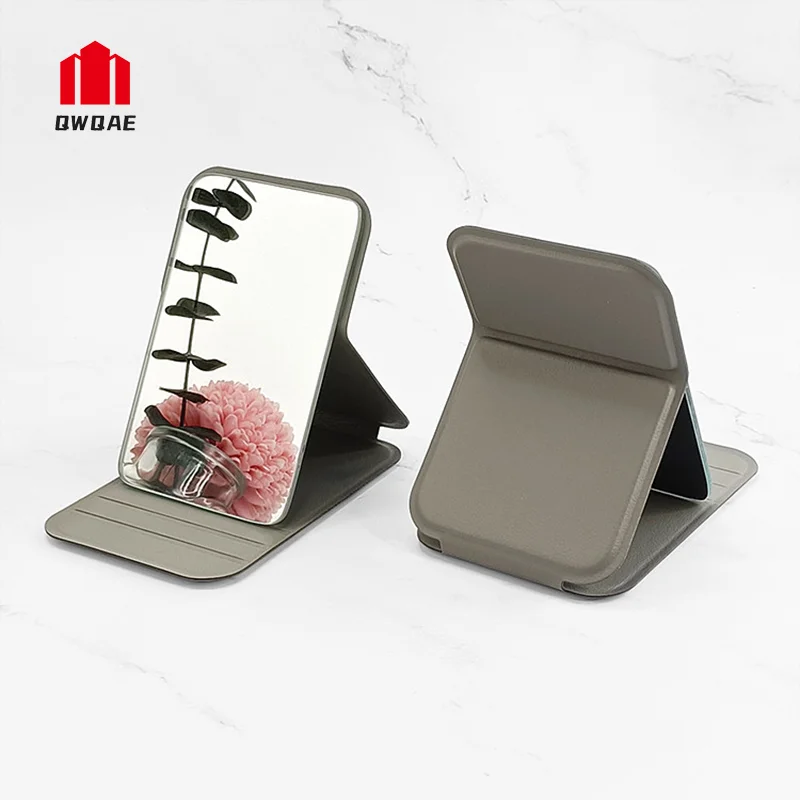 Portable Mini Makeup Mirror Adjustable Angle Folding High Definition