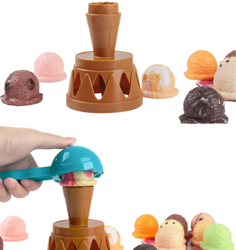 Empilhar-se jogar ice cream torre simulação de alimentos brinquedo