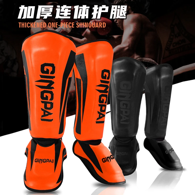 MMA Shank Guard Foot Guard Boxing Taekwondo Leg Boxing Muay Thai Protector Equipment Shin Guard Pads Kickboxing Shin Guards