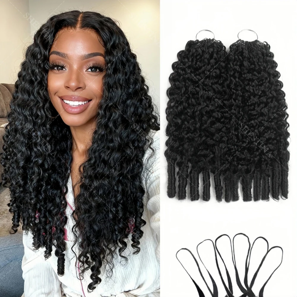 12A Burmese Curly Crochet Hair for Easy Weaves