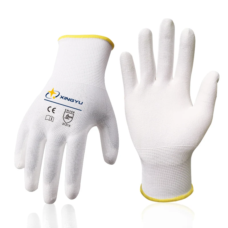 best mechanics gloves Working gloves PU safety coated gloves Handling Work Gloves Labor Protection Gloves Construction Mechanic Work Gloves For Women safety vest jacket Safety Equipment