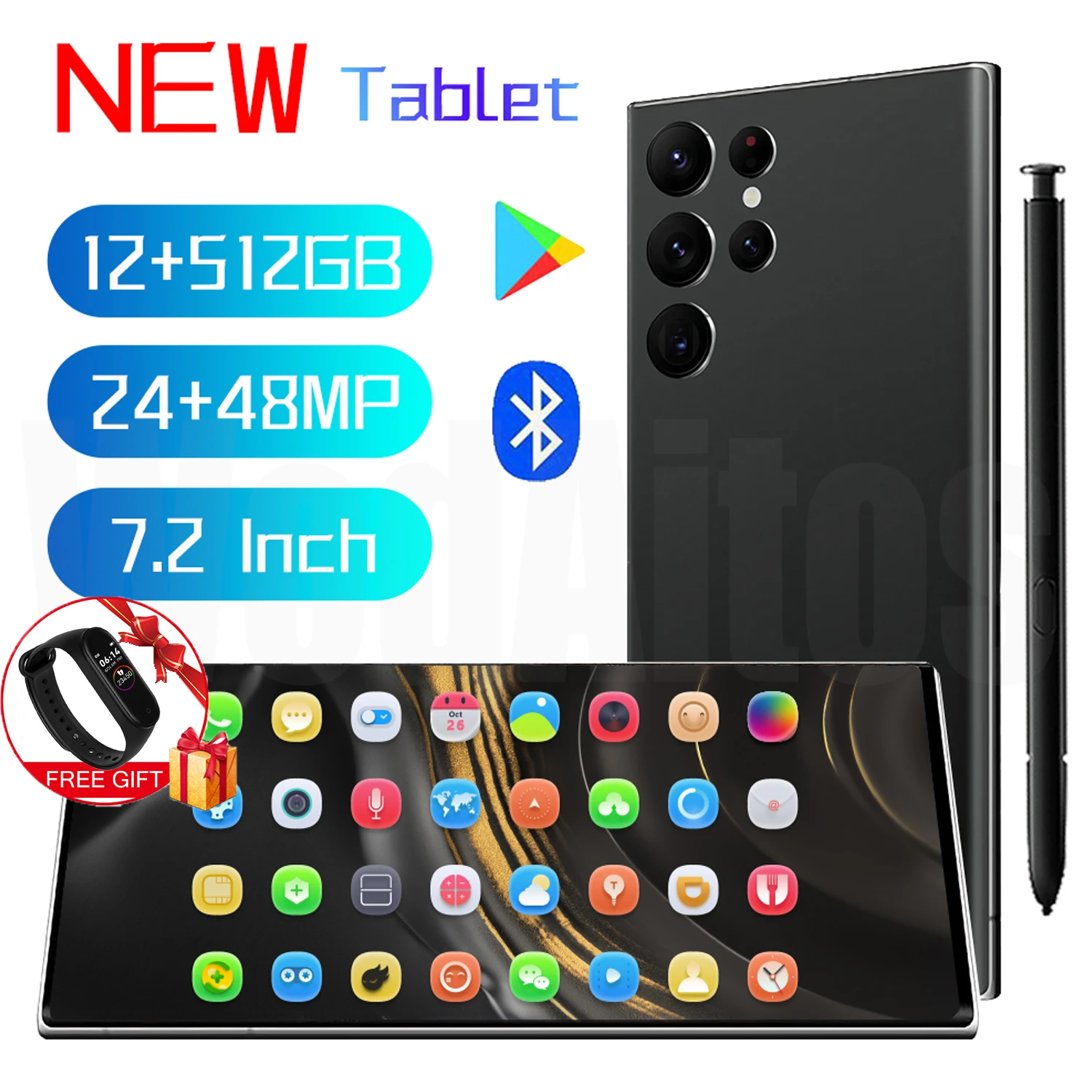 most popular tablet brands Hоутбук Android 12 S22 Ultra 10 Core Unlock Global Version Laptop Mini Tablet PC 5G 5600mAh 6.7 HD 16GB 512GB Finger 4G Tablette smallest tablet