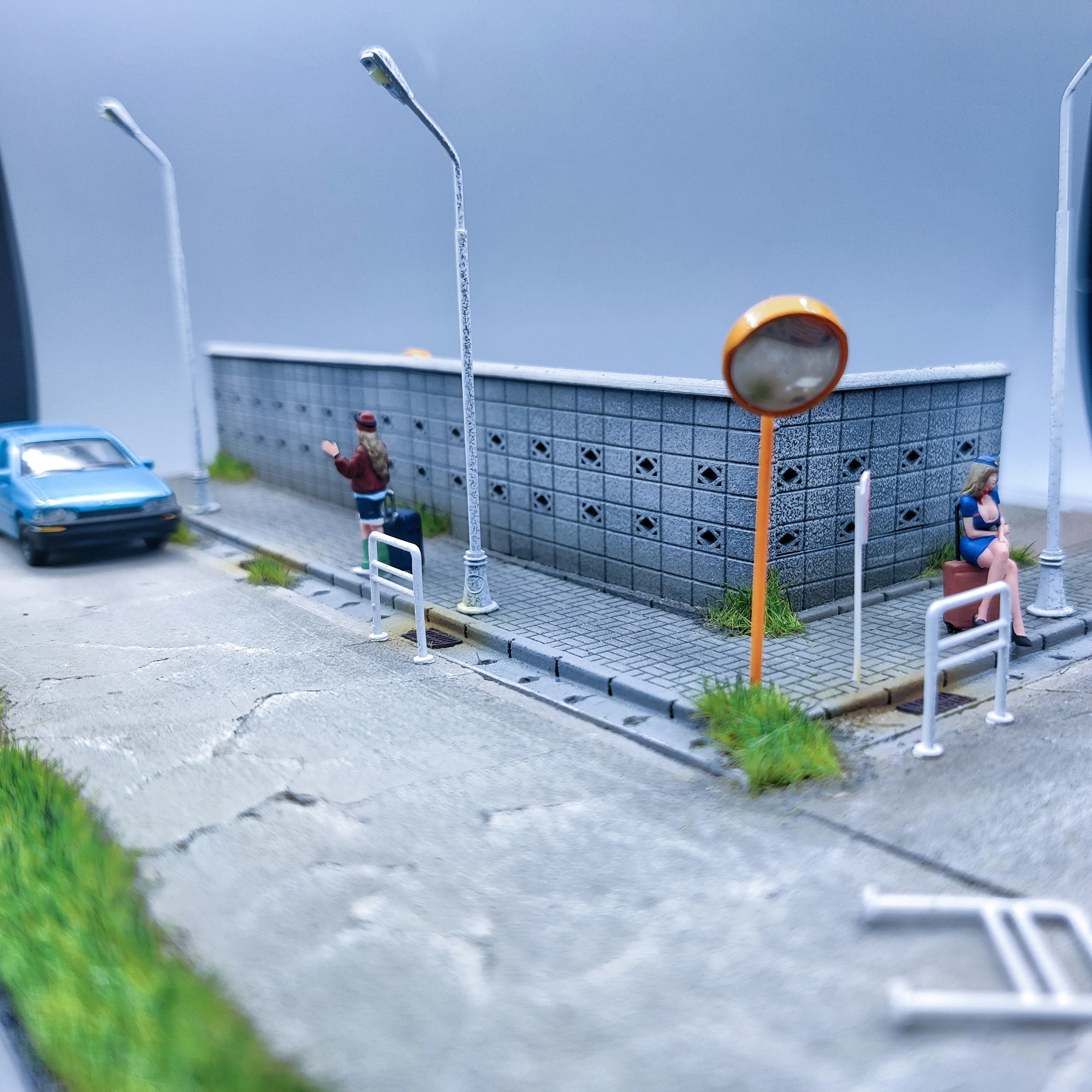 

Фигурки WT в масштабе 1:64, для багажа, девочка, Двойная модель, литые под давлением миниатюрные коллекции