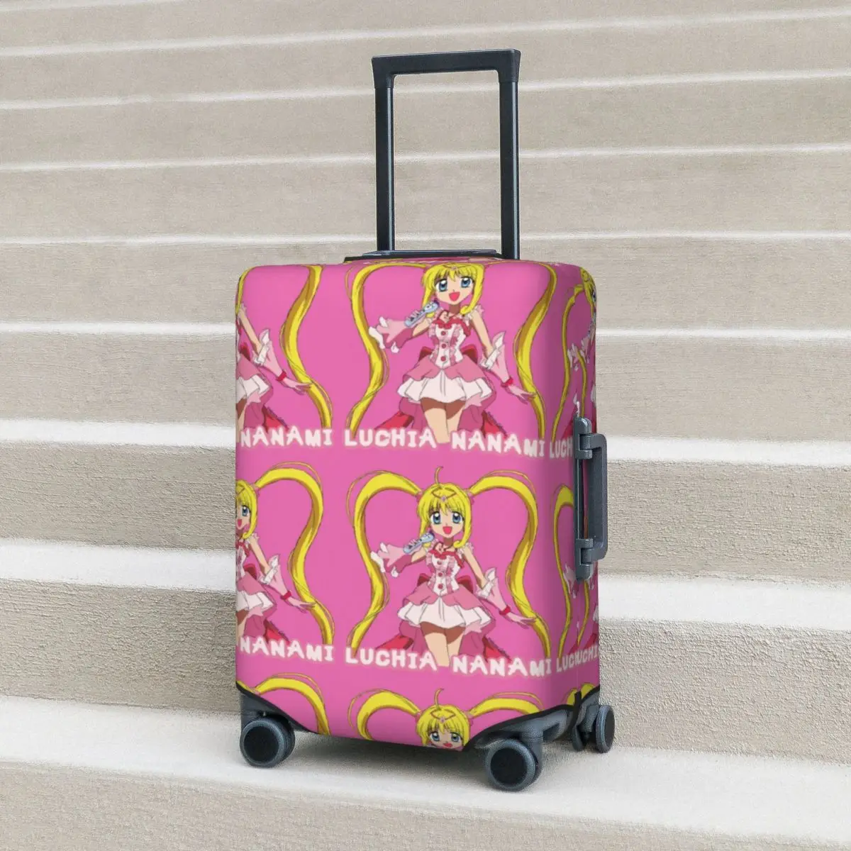 

Anime Nanami Suitcase Cover Lucia Pichi Pichi Flight Cruise Trip Strectch Luggage Accesories Protector Christmas Gift