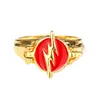 Movie Superhero Flash Ring Barry Allen Cosplay Prop Can Be Opened Metal Fashion Jewelry Exclusive Design Accessories Gifts 1