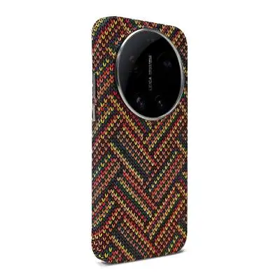 Premium Carbon Fiber Kevlar Phone Case with Magnetic Wireless Charging Compatibility