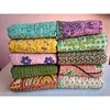 Kantha Quilt Twin Size Handmade Vintage Coverlet Bedspread Throw Bedspread 5