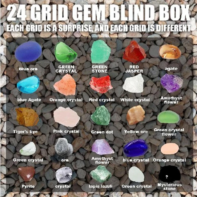 Healing Crystal Advent Calendar Advent Calendar For Kids With 24 Gemstones  To Open Each Day Novelty Surprise Gift For Birthday - AliExpress