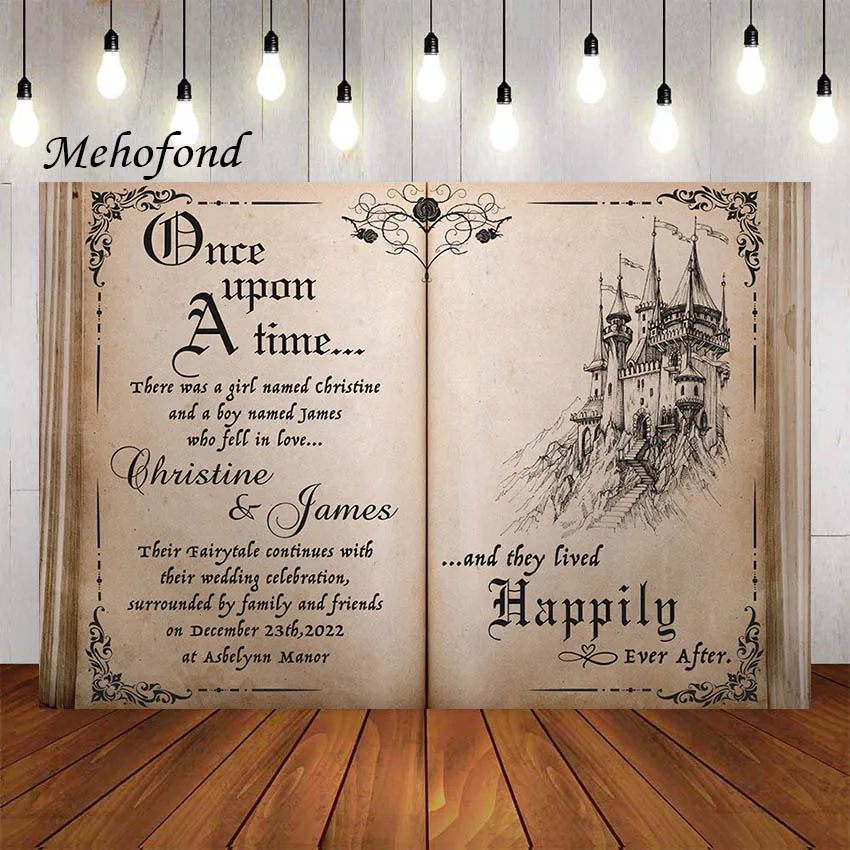 Mehofond Fotografia Sfondo Libro Da Fiaba Castello Libro Di Fiabe Matrimonio Fidanzamento Doccia Nuziale Decorazioni Per Feste Sfondo Foto Stud