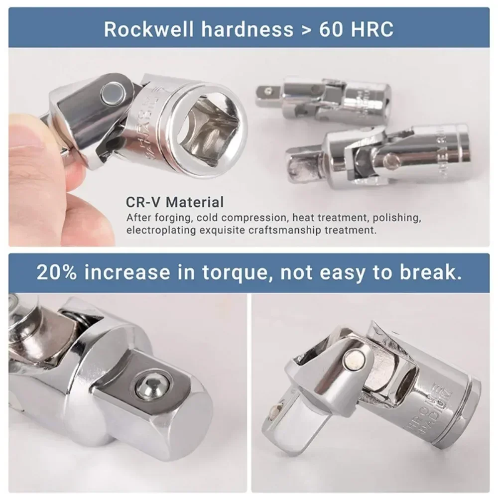 Car repair tool accessories, wrench adapters, universal car repair joints, ratchet sleeves, extension rod adapters