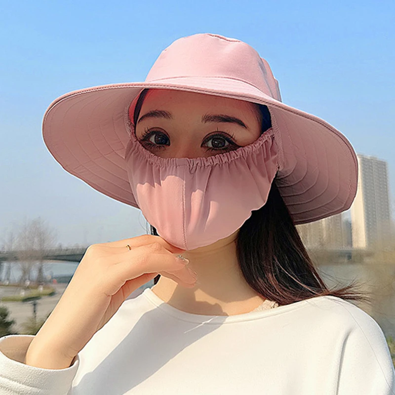 Sun Visor With Large Brim To Cover Face Sun Protection Breathable Hat