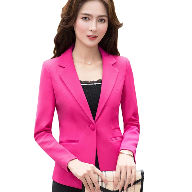  Pink Blazer for Women with Pockets Black Plaid Jacket Permashine  Tire Coating by Exoforma Tops Women Jackets Casual Long : Deportes y  Actividades al Aire Libre