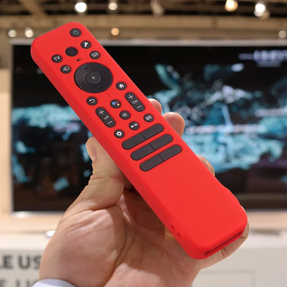 Silicone Remote Case for Sony RMF-TX810U TX811U TX910U TV Remote Cover w/ Lanyard Protective Case Shockproof Smart TV Accessory 3