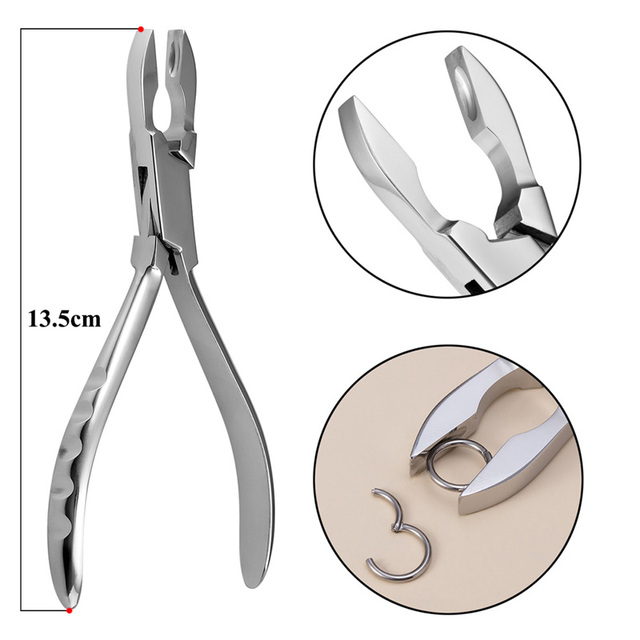 Sterile Surgical Steel Dermal Anchor Holding Tool Plier Tweezer Clamp Professional Disc Forcep Body Piercing Equipment 3-5mm