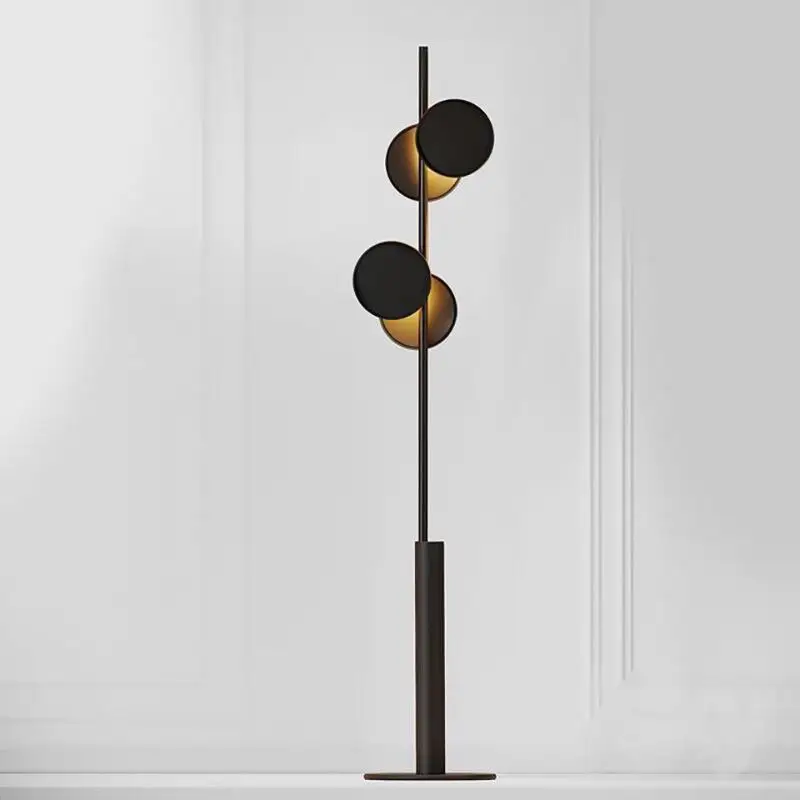 

Iron Black Floor Lamp 160CM Simple Design Led Stand Lights For Living Room Bedroom Warm Lights Modern Led High Floor Lights