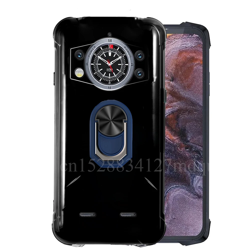 Durable Black Shockproof Ring Holder Case - Soft TPU Cover