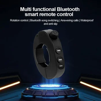 Telecomando Bluetooth 5.3 Wireless per Manubrio, Controllo Multimediale per Auto e Moto